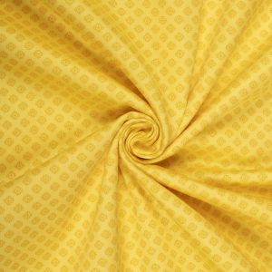 Yellow Print Premium Cotton Fabric