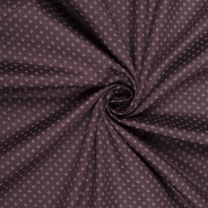 Maroon Cotton Satin Print Fabric