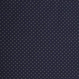 Dark Blue Cotton Satin Print Fabric