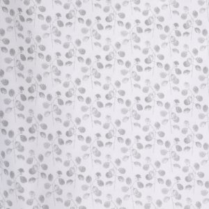 Light Gray Leaf Print Premium Cotton Fabric