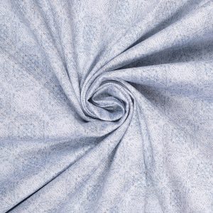 Light Grayish Blue Print Premium Cotton Fabric