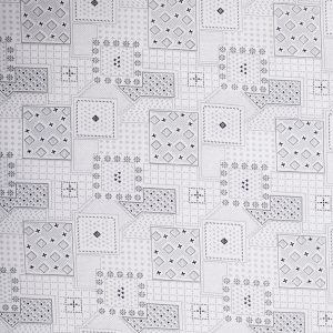 Light Gray Print Premium Cotton Fabric