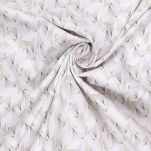 Light Brown Abstract Print Premium Cotton Fabric