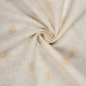 Brown Mix Print Premium Cotton Fabric