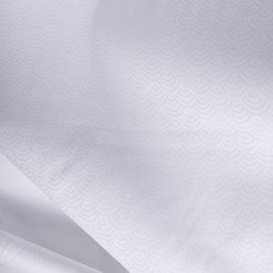 White Self Motif Giza Cotton Fabric