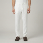 Men's classic white linen pants