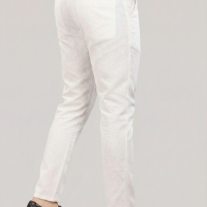 Classic White Linen Pants for Men