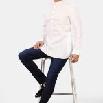 White Linen Short Kurta