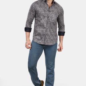 Hexagon Elegance Cotton Shirt
